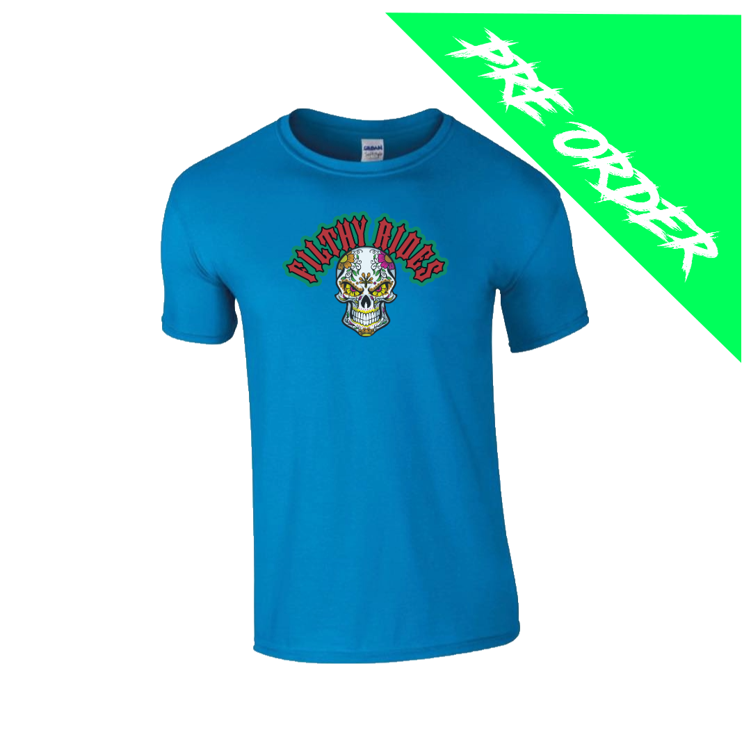 Filthy Rides  Sugarskull T-shirt - Various colour options