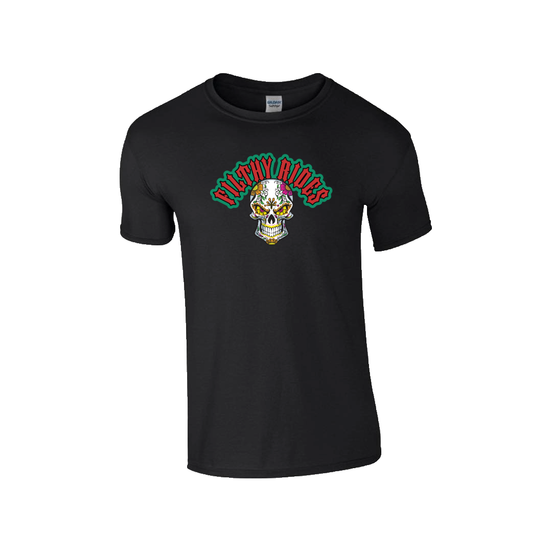 Filthy Rides  Sugarskull T-shirt - Various colour options