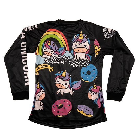 IN STOCK - UNICORN BLACK - LADIES FIT SMALL - LONG SLEEVE
