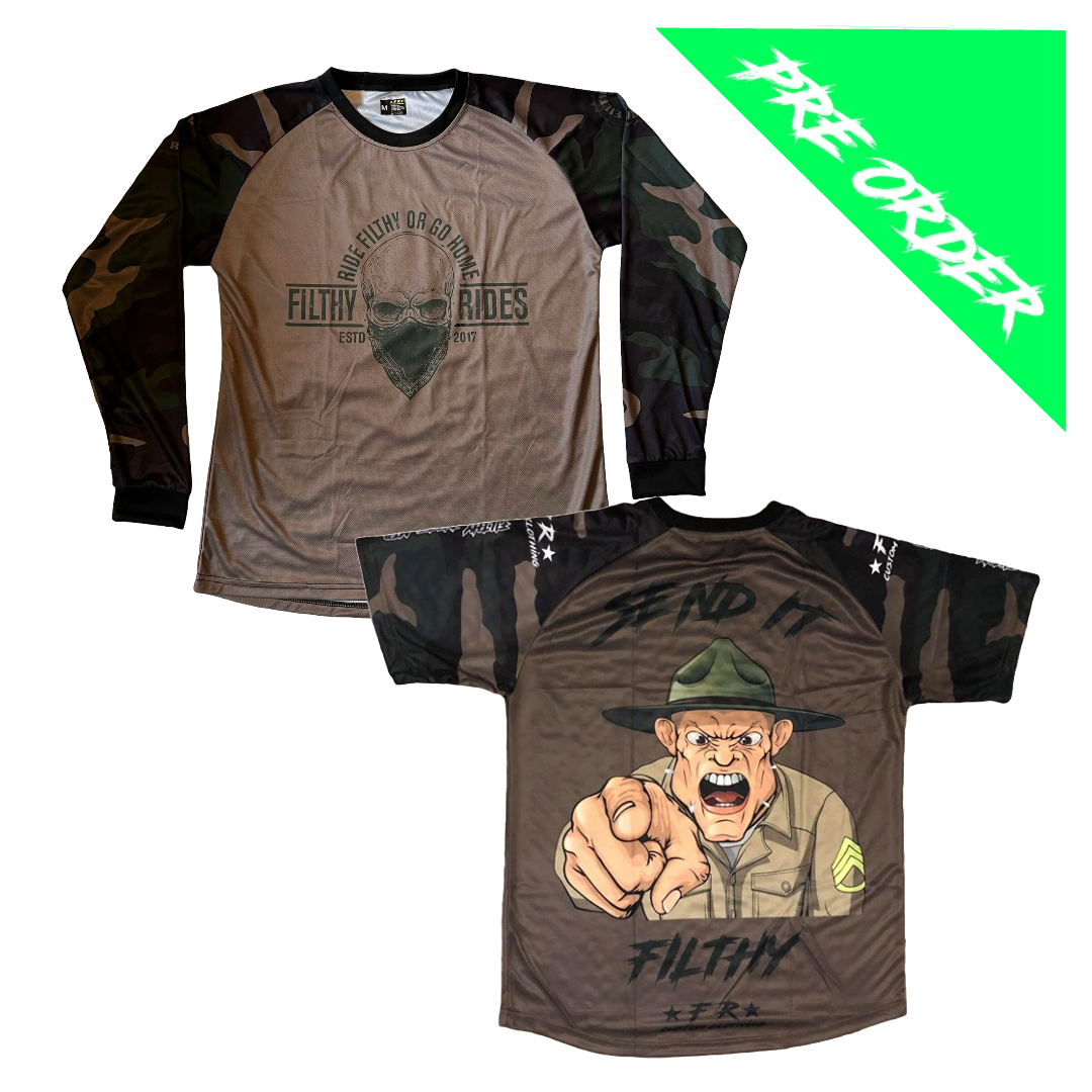 RIDE FILTHY OR GO HOME CAMO JERSEYS (PRE-ORDER) - LONG OR SHORT SLEEVE