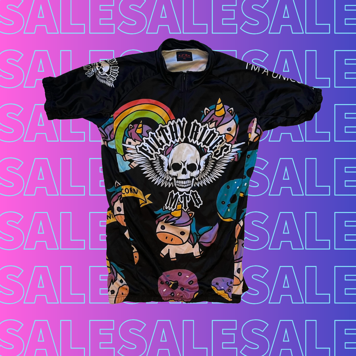 Filthy Rides Unicorn Black XC / Road jersey (in stock)