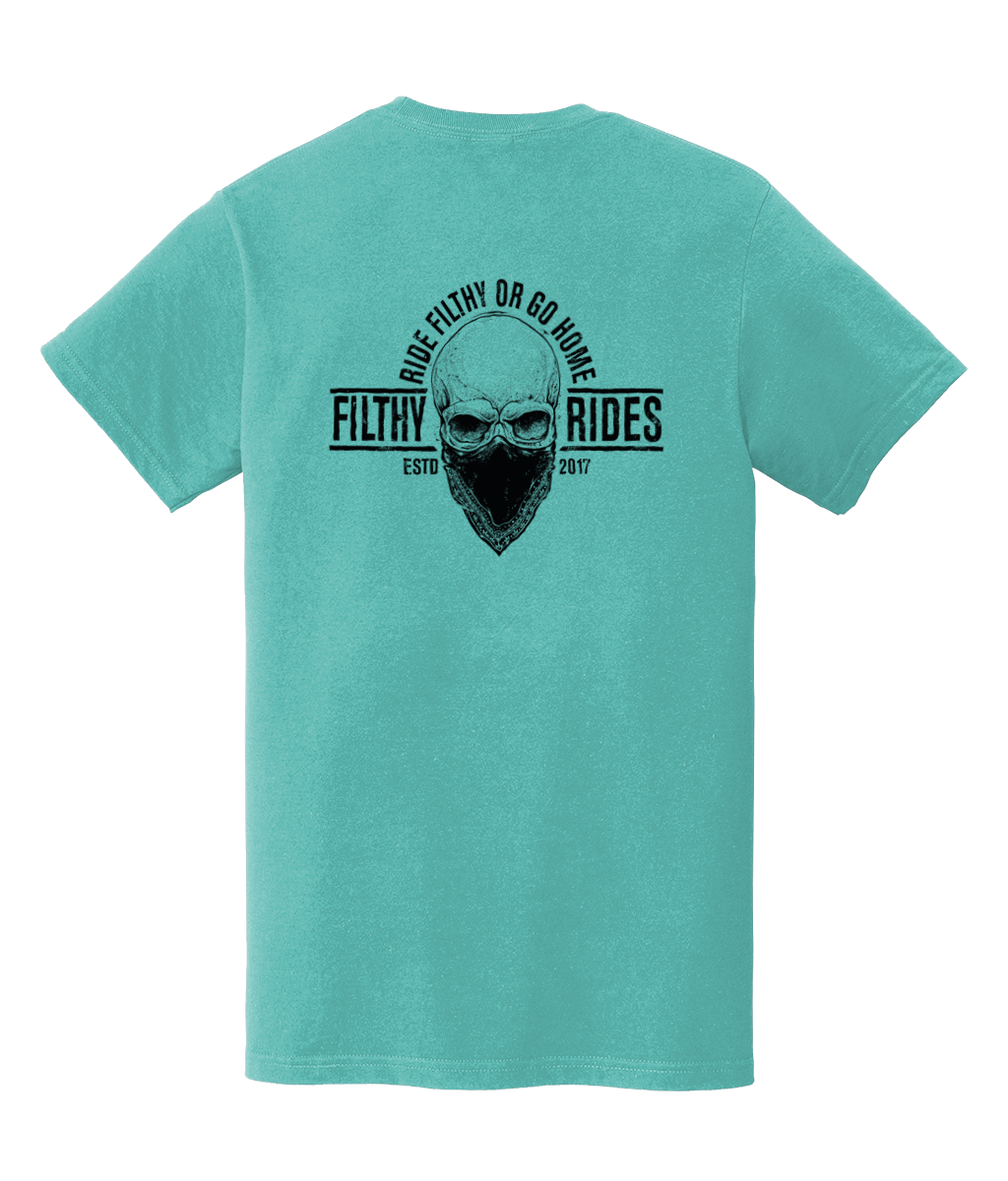 RIDE FILTHY OR GO  HOME T-SHIRTS - BREAST & BACK PRINT