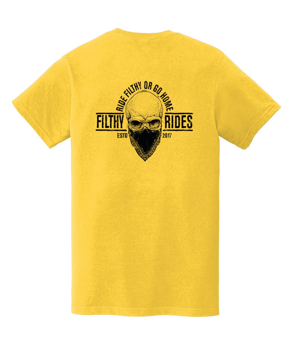 RIDE FILTHY OR GO  HOME T-SHIRTS - BREAST & BACK PRINT