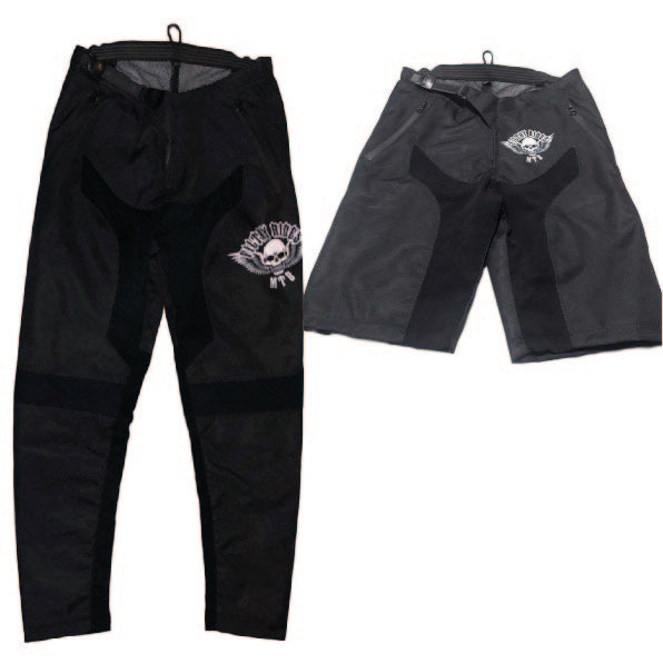 Black Skull Wings Shorts & Trousers  - (PRE-ORDER)