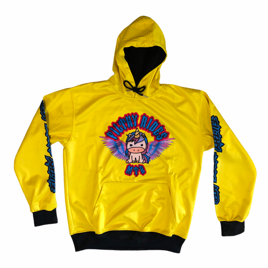YELLOW UNICORN HOODIE - (PRE-ORDER)