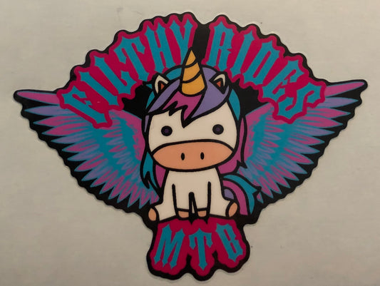Filthy Rides Unicorn Sticker 🦄